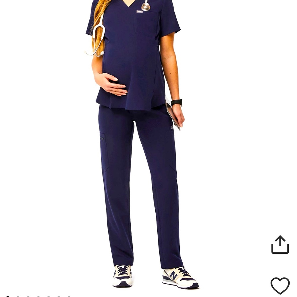 Yola Maternity Skinny Scrub Pants Petite Length